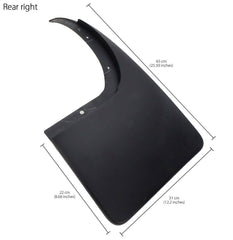 Front Rear Mud Flap Splash Guard For Ford Ranger T6 PX MK1 MK2 2011-Present ABS