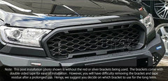 Matt Black Grille For Ford Ranger XL XLT XLS Sports Matte Grill Front Mesh