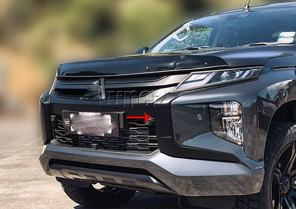 Bumper Chrome Cover Guard For Mitisubishi Triton MR 2019-2021 Matt Black