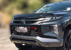 Bumper Chrome Cover Guard For Mitisubishi Triton MR 2019-2021 Matt Black