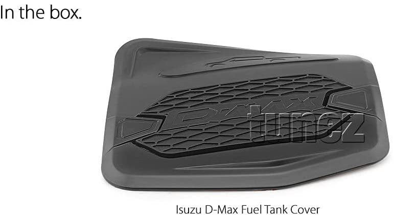 Petrol Gas Fuel Tank Door Cap Black Cover Car Compatible with Isuzu DMax D-Max RT50 RT85 Year 2012-2019