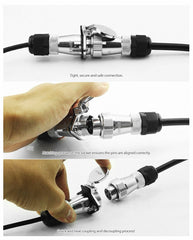 Caravan 2 Camera 4PIN System Trailer Suzi Cable 7" Monitor 12V/24V Reversing CCD
