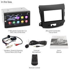 Mitsubishi Outlander Car DVD USB MP3 Player Stereo Radio CD Fascia Facia ISO Kit