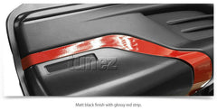 Rear Bumper Guard Cover Cladding ABS For Toyota Hilux GUN1 AN120 AN130 SR TRD