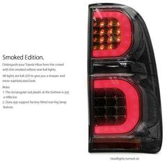 LED Tail Rear Lamp Lights Set Pair For Toyota Hilux KUN 26 SR SR5 Workmate