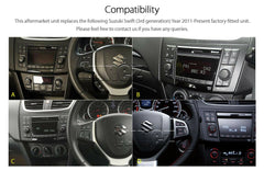 Android Car MP3 Player GPS For Suzuki Swift FZ Stereo Radio Head Unit Fascia Kit