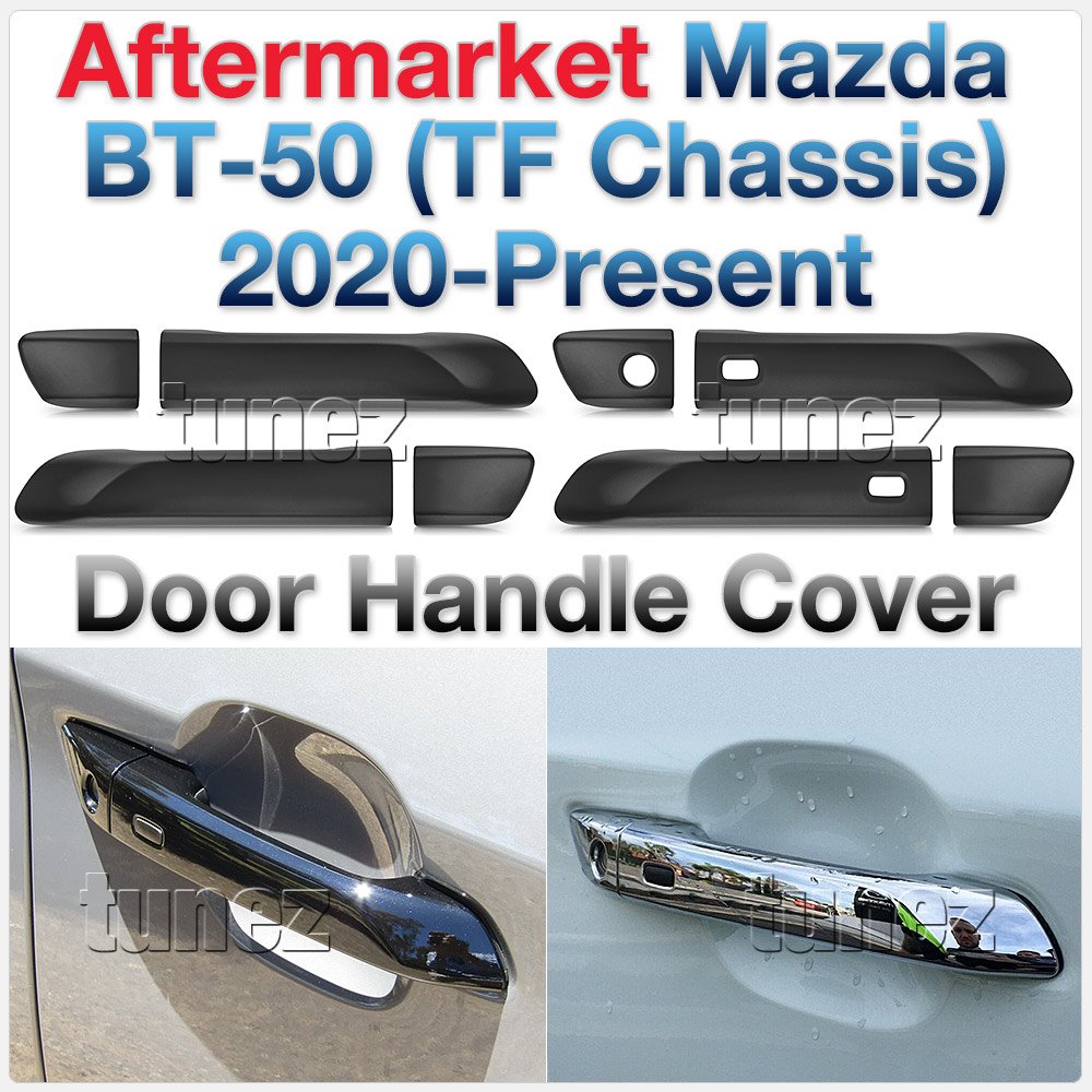 Matte Black Key Door Handle Cover For Mazda BT-50 BT50 TF 2020 2021 2022 XTR