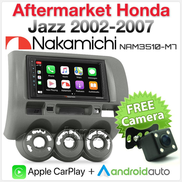 Apple CarPlay Android Auto For Honda Jazz Fit 2002-2007 USB MP3 MP4 Stereo Radio