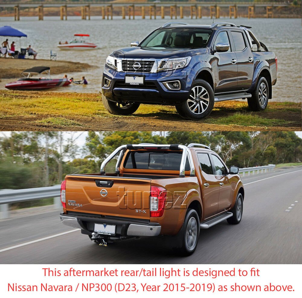 #1 NEW Tail Rear Lamp Lights For Nissan NP300 Navara D23 DX RX ST ST-X Pair Set