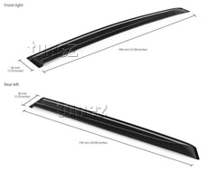 Window Door Visor Weathershield Weather Shield For Honda Jazz Fit GK5 2015