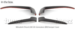 Bumper Chrome Cover Guard For Mitisubishi Triton MR 2019-2021 Matt Black