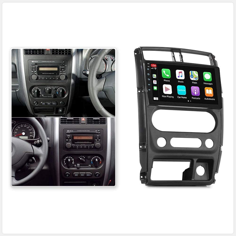9 Inches Indash Car Audio Radio Stereo Replacement for Suzuki Jimny 2006-2018 Head Unit Radio Stereo Support Apple CarPlay Android Auto RMVB MP3 MP4 AVI MKV Full High Definition FHD