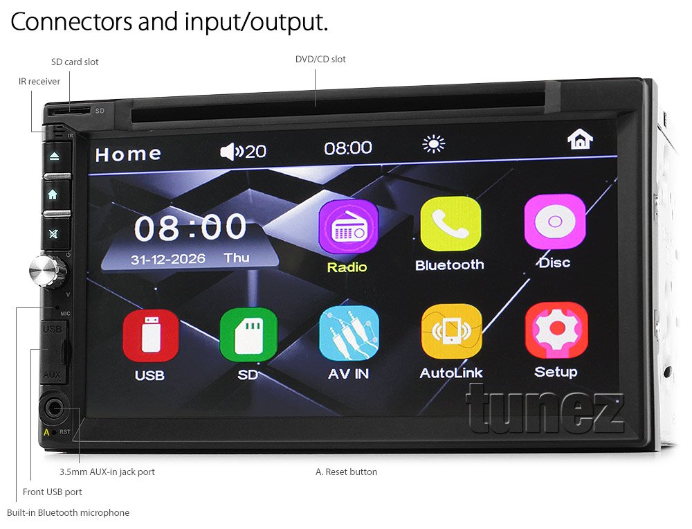 Car Audio Support DVD MP3 MP4 USB Player Stereo Head Unit Radio Replacement for Focus MK1 Fascia ISO Kit