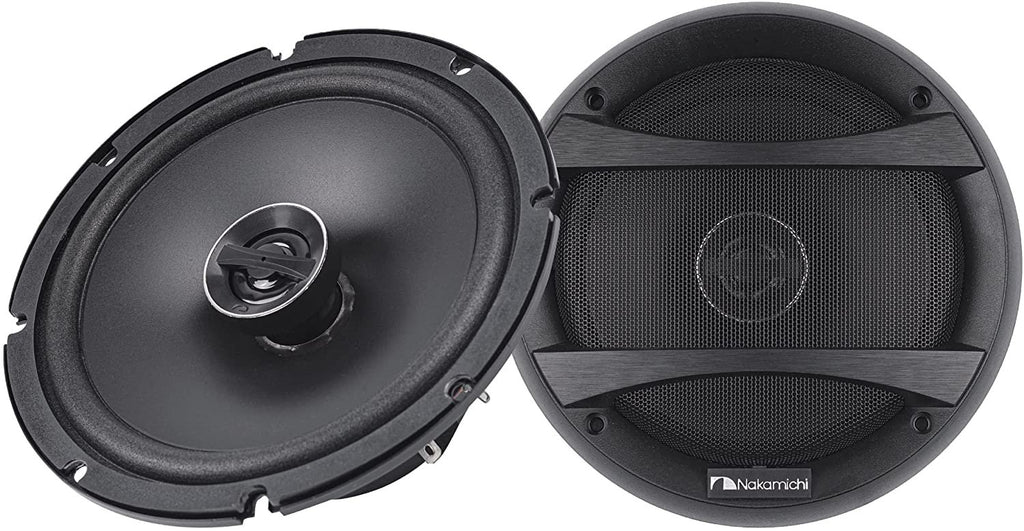 Nakamichi NSE1628 6.5-inches Car Stereo 2 Way Coaxial Speaker 250 Watts Peak Power 60-20kHz Frequency Response