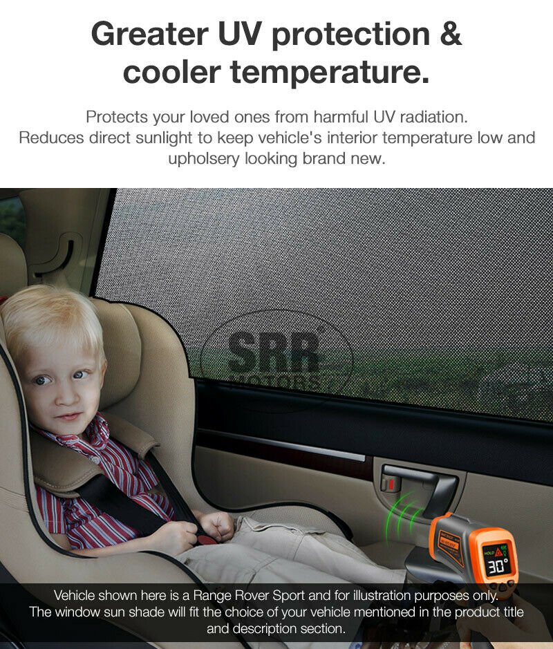 Custom Magnetic Sun Shade Rear Door Side Car Window Hyundai Tucson TL 2015-2019