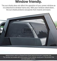 Sunshades - Custom Side Window Sunshades Magnetic Sun Shade Rear Door Side Visor Car Compatible with BMW X3 E83 Year 2003-2010