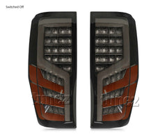 Sequential LED Smoked Tail Rear Lights Lamp For Ford Ranger T6 PX Wildtrak XLT