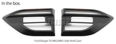 Ford Ranger Everest PX MK2 MK3 T6 2015 2016 2017 2018 2019 Black Side Vent Cover