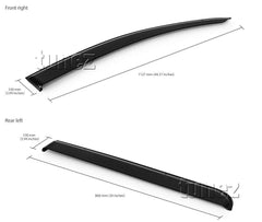 Window Door Visor Weathershield Weather Shield Rain For Mitsubishi Triton MQ MR