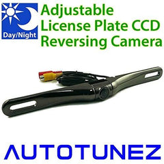 Car Rear License Plate CCD Reverse View Parking Camera Gun Metal Black Chrome Backup Cameras