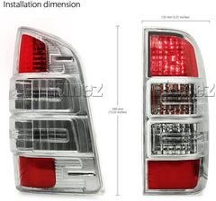 Right Side Replacement Rear Tail Light Lamp for Ford Ranger PJ PK 2007-2011 Ute Right Hand Side XL XL Hi-Rider XLT XLT Hi-Rider Wildtrak New Facelift Edition With Bulbs & Globe