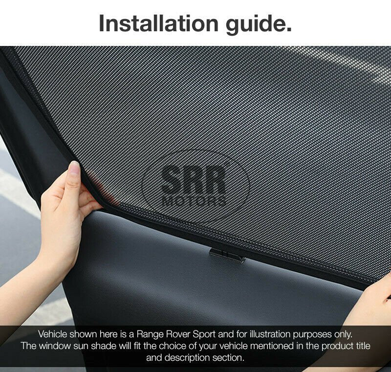 Custom Magnetic Sun Shade Door Side Car Window For Ford Ranger T6 PX 2012-2020