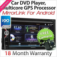 iGO Primo Mirror Link Double 2 DIN in Car Dash DVD GPS Player Stereo Radio USB