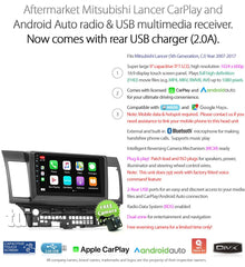 Apple CarPlay Android Auto For Mitsubishi Lancer CJ Radio Stereo MP3 MP4 USB