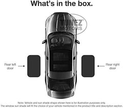 Sunshades - Custom Side Window Sunshades Magnetic Sun Shade Rear Door Side Visor Car Compatible with BMW X3 E83 Year 2003-2010