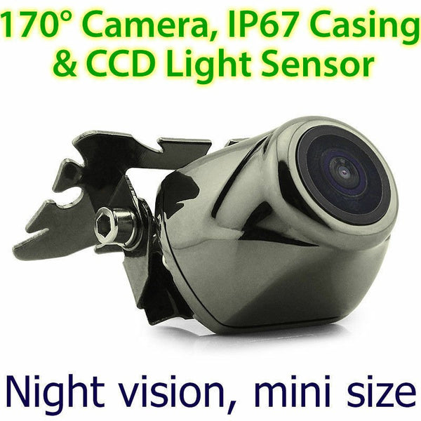 CCD Waterproof Small Night Vision Car Reverse Camera Rear View Parking Brass