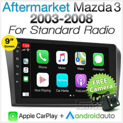 Apple CarPlay Android Auto For Mazda 3 BK 1st Gen 2003-2008 Radio Stereo