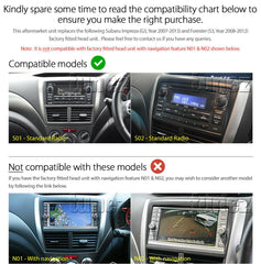 9" Android Car MP3 Player For Subaru Impreza G3 Forester S3 GPS Radio Stereo MP4