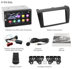 7" Car DVD Player CD MP3 For Mazda 3 2003-2008 BK Radio BOSE Stereo USB Fascia