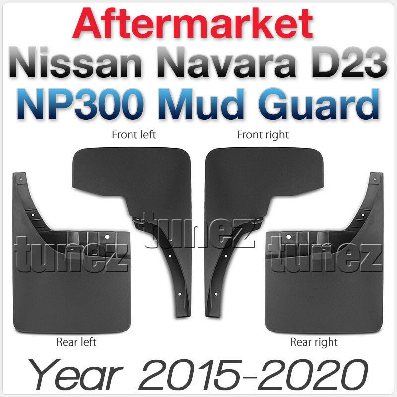 Front Rear Mud Flap Splash Guard Nissan Navara NP300 D23 2016 2017 2018 Truck