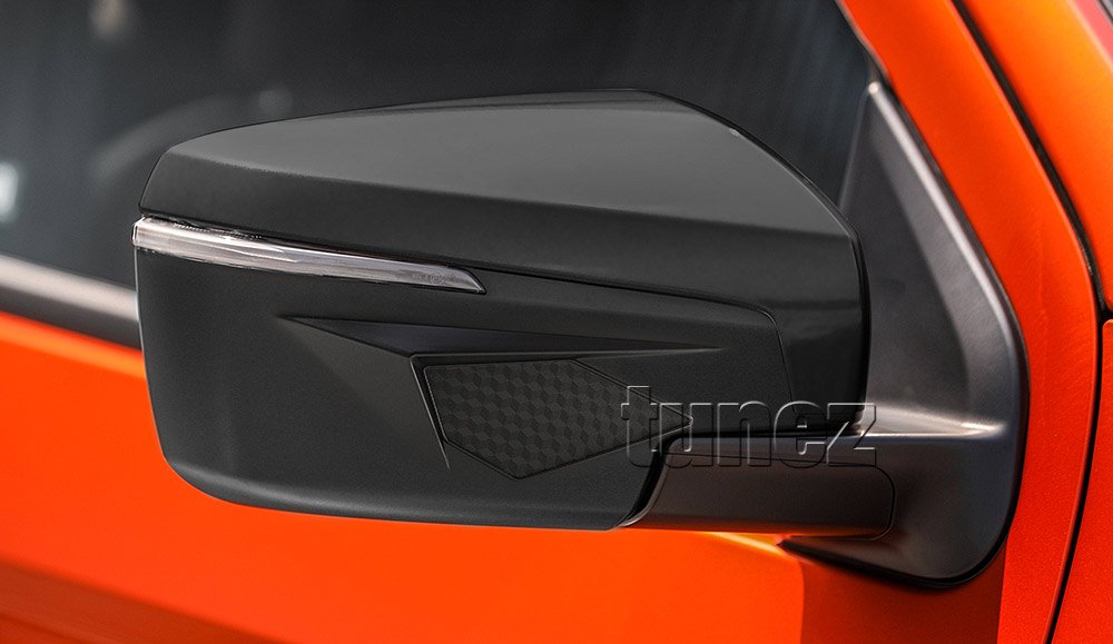 Matte Black Side Mirror Cover Guard Protector For Isuzu D-Max DMAX RG 2021 2022