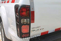 Front Tail Rear Light Lamp Cover Headlamp Compatible With Isuzu D-Max DMax 2017 2018 2019 Matte Black