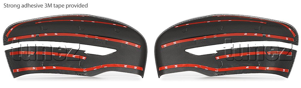 Glossy Carbon Fiber Print Side Mirror Cover For Nissan Navara NP300 D23 STX ST