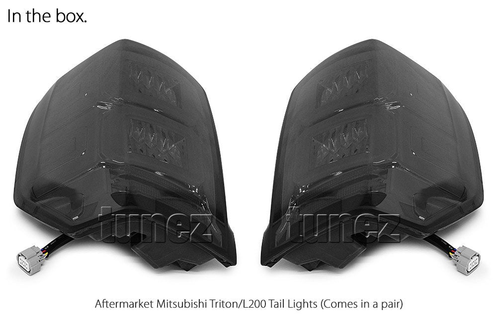 Smoke Full LED Tail Lights Lamp Rear For Mitsubishi Triton MR 2019 2020 2021