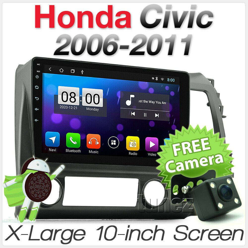 10" Android Car MP3 Player For Honda Civic FD 2006-2011 Radio Stereo MP4 Fascia