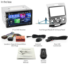Car DVD Radio For Ford Ranger Mazda BT-50 Player Stereo Head Unit USB Fascia