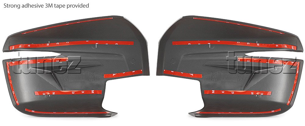 Matte Black Side Mirror Cover Guard Protector For Mazda BT-50 BT50 TF 2021 2022