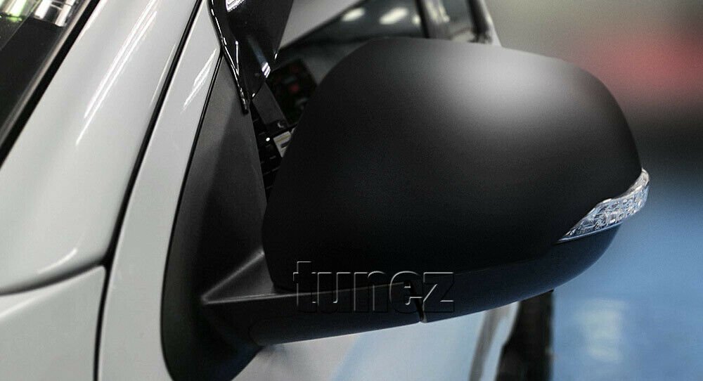 Side Mirror Cover Matte Black Guard For Mitsubishi Triton MR 2018 2019 2020