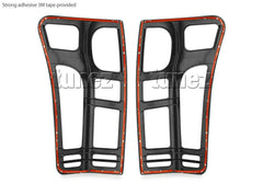 Matt Black Front Tail Rear Light Head Lamp Cover Isuzu D-Max DMax RT85 2017 2018
