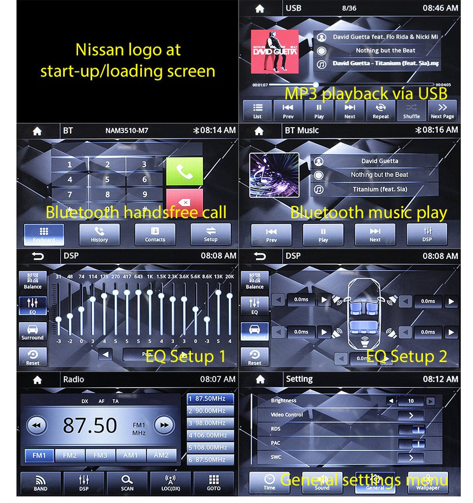 Apple CarPlay Android Auto For Nissan Navara D40 D22 USB MP3 MP4 Stereo Radio