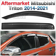 Window Door Visor Weathershield Weather Shield Rain For Mitsubishi Triton MQ MR