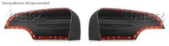 Matte Matt Carbon Black Mirror Cover Ford Ranger Everest PX T6 MK2 MK1 Wildtrak