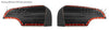 Matte Matt Carbon Black Mirror Cover Ford Ranger Everest PX T6 MK2 MK1 Wildtrak