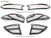 Head Tail Rear Light Lamp Cover For Ford Everest UA Matt Black 2015-Present