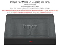 Inbay Qi Wireless Charger Car Console Storage Mat For Mazda CX-5 KE 2011-2017