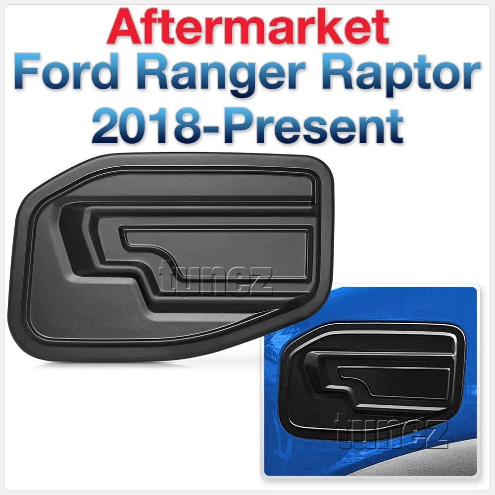 Fuel Gas Petrol Tank Door Matte Black Cover Car Compatible with Ford Ranger Raptor 2018 2019